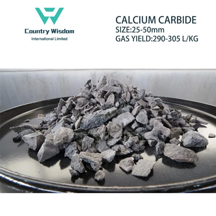 Calcium Carbide Gas Yield 295L/Kg Min For Acetylene Production Size 25-50cm