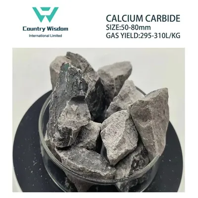 Calciumcarbid kemisk industrikvalitet 50-80mm 295L/Kg Acetylengas