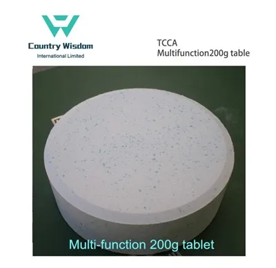 TCCA Multifunktions 200g tablet til svømmebassinvand desinfektionsmiddel