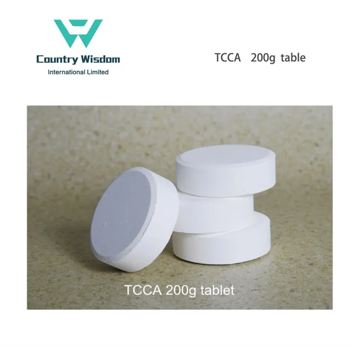 Swimming Pool Chemicals 90% TCCA 200g tablet
